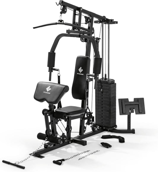 FitEngine Kraftstation: Komplettes Home Gym mit 67 kg Gewichten ✨