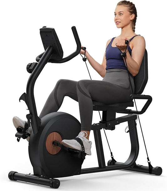 MERACH Liegeergometer: Heimtrainer mit Bluetooth und verstellbarer Rückenlehne ✨
