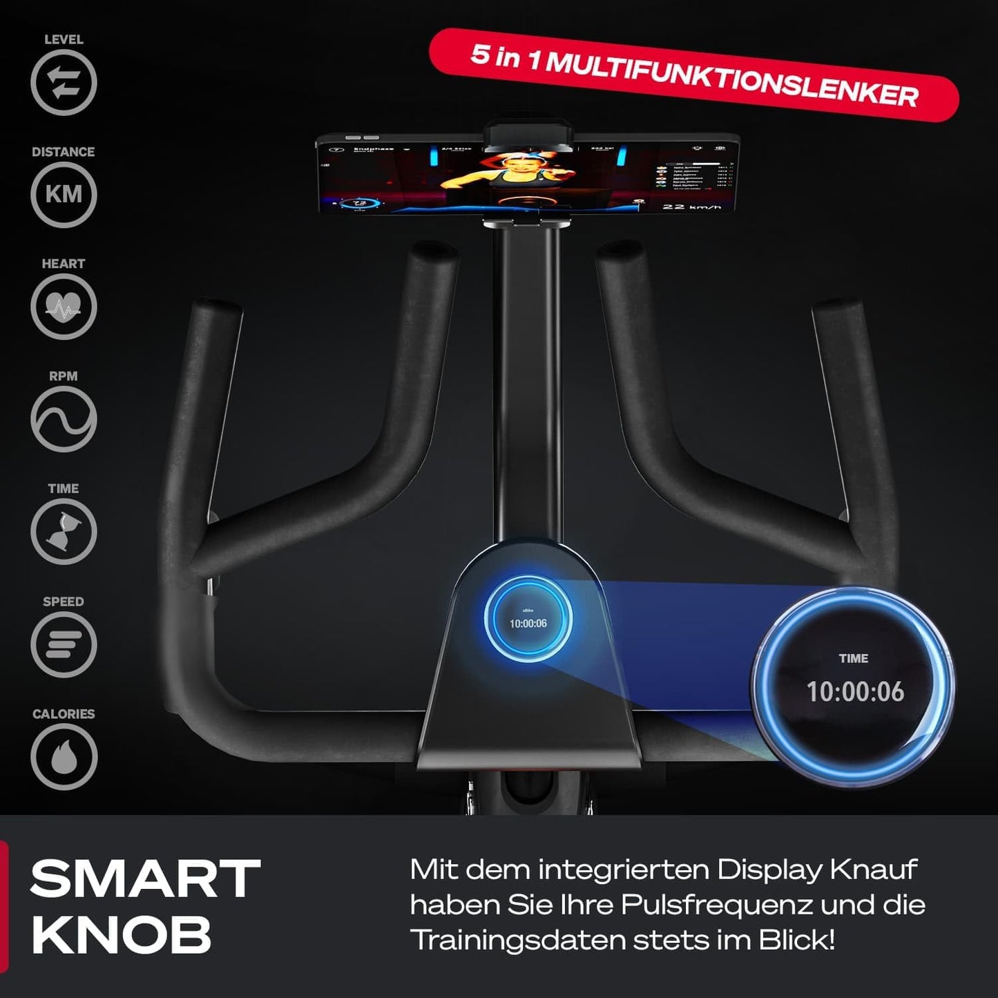 Sportstech Sbike Lite: Heimtrainer mit App & Tablet-Halterung ✨