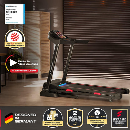 Sportstech F31s: Profi-Laufband, 4,5 PS, 16 km/h, Bluetooth & App✨