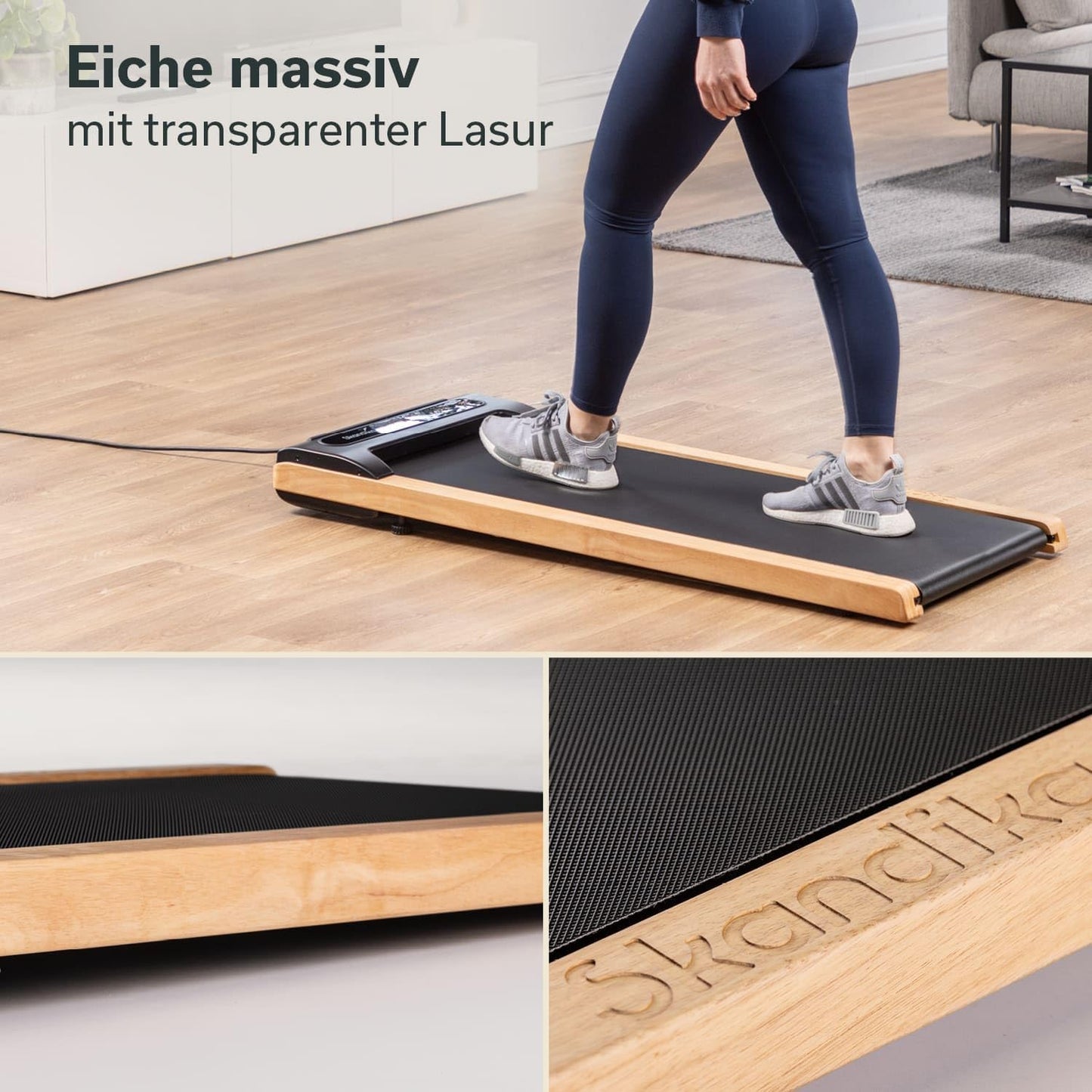 Skandika Nordik Walking Pad: Laufband für Home Fitness & Büro, mit Steigung ✨