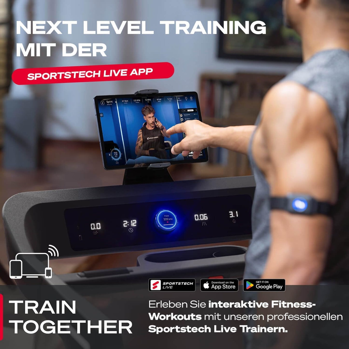 Sportstech sTread Pro/Lite: Klappbares Laufband, 20 km/h, 17 % Steigung ✨