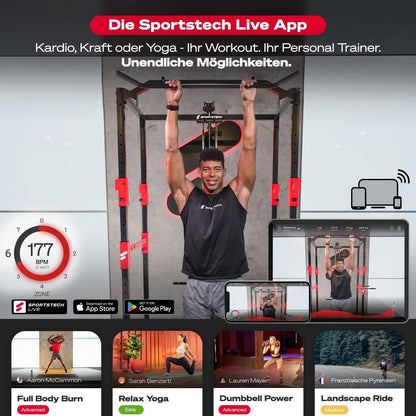 Sportstech HGX200: Multifunktions-Kraftstation mit Stepper, Beinpresse & Powertower ✨