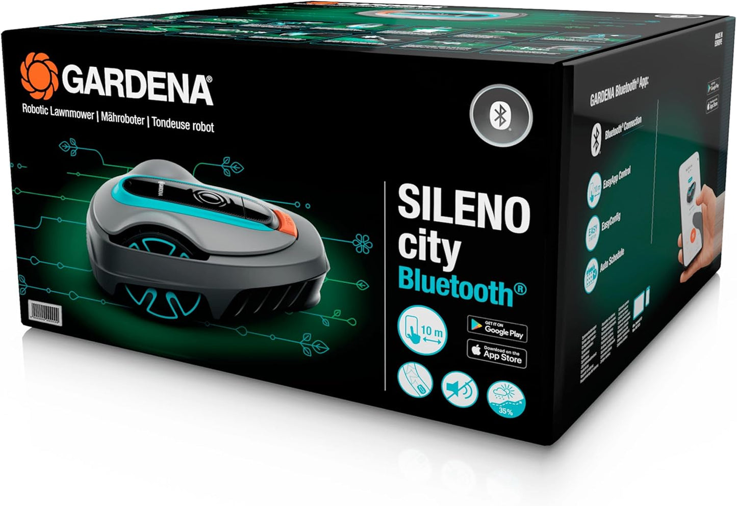 Gardena Sileno City Mähroboter bis 600 m², Mehrfarbig