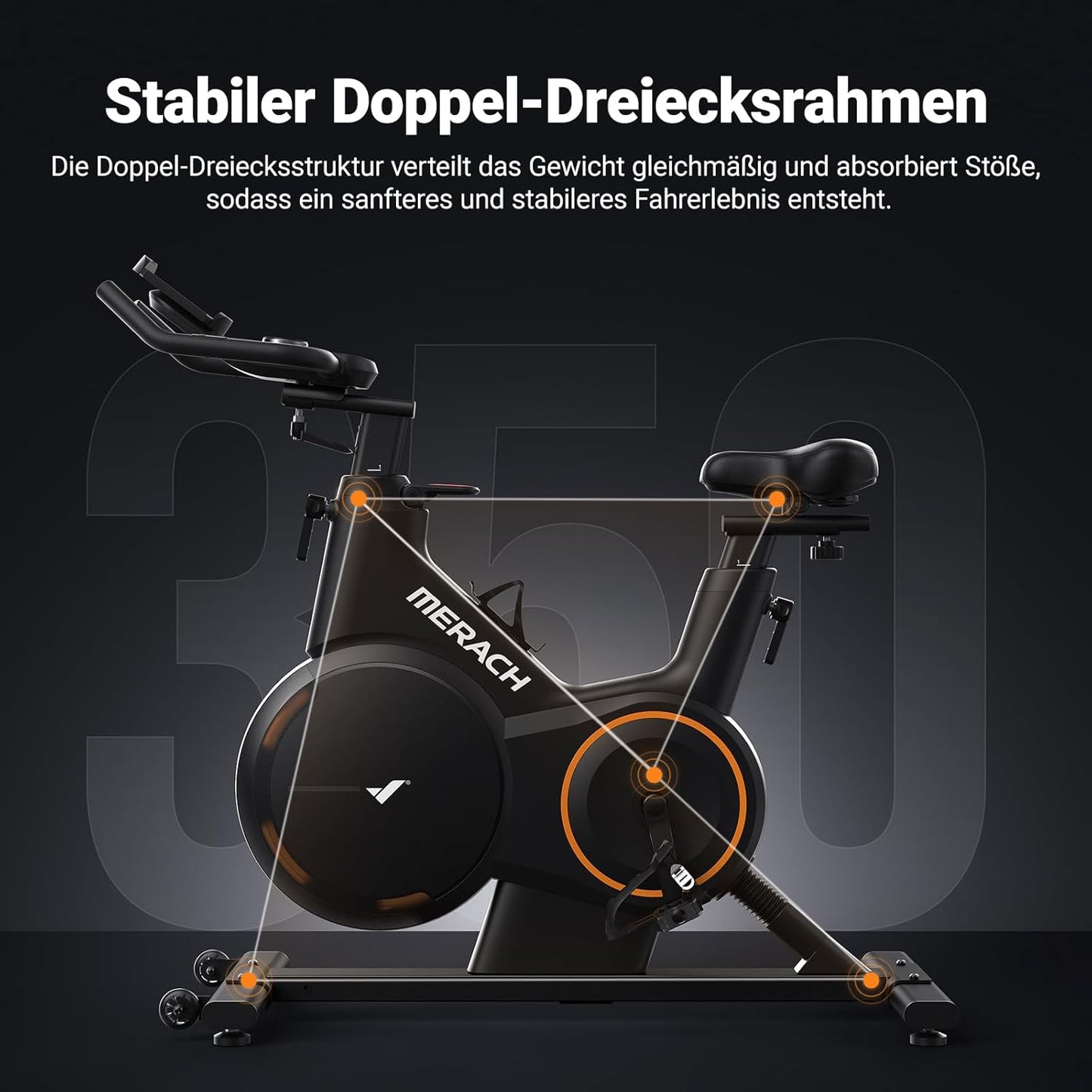 MERACH Heimtrainer: Leises Magnetrad mit App-Steuerung✨