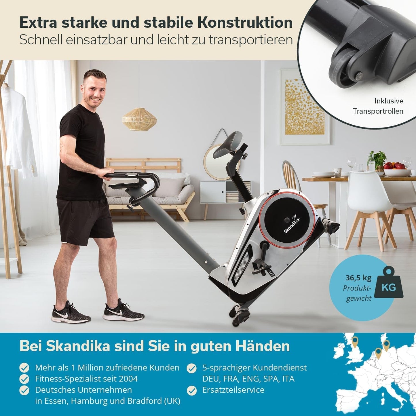 Skandika Morpheus: Ergometer mit 12 kg Schwungmasse✨