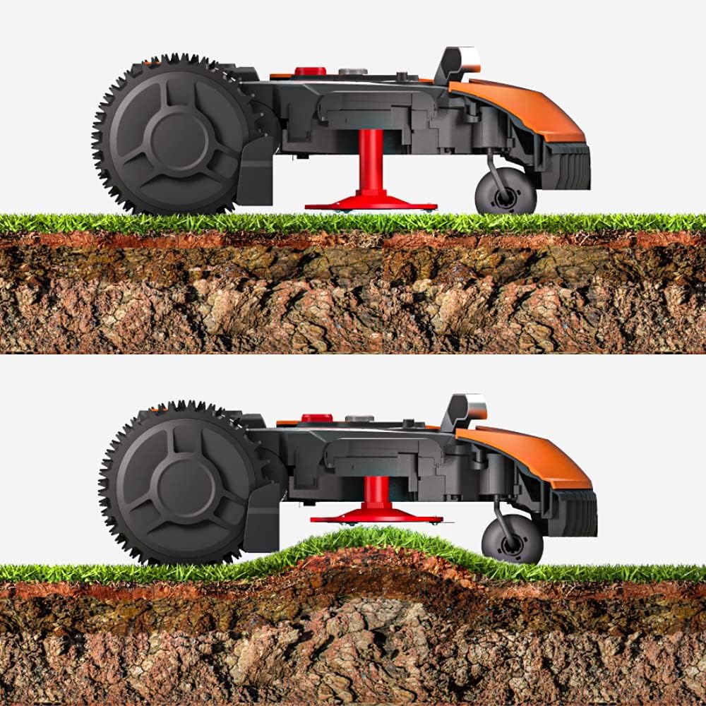 WORX WR167E Mähroboter 700 m² mit Kabel, App & AIA-Navigation