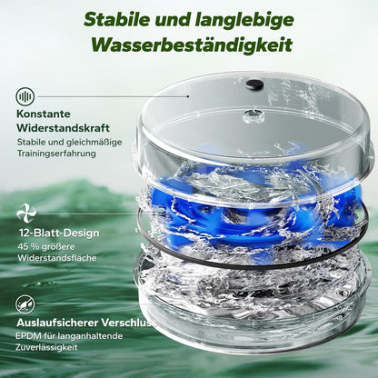 MERACH Wasser-Rudergerät aus Holz: Klappbar & interaktiv für Zuhauser