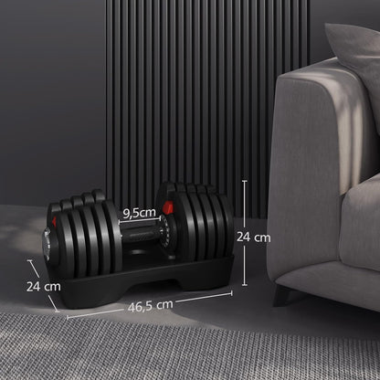 Yaheetech Verstellbare Hantel: 12/16‑in‑1 Schnellverstellung fürs Home‑Gym-1