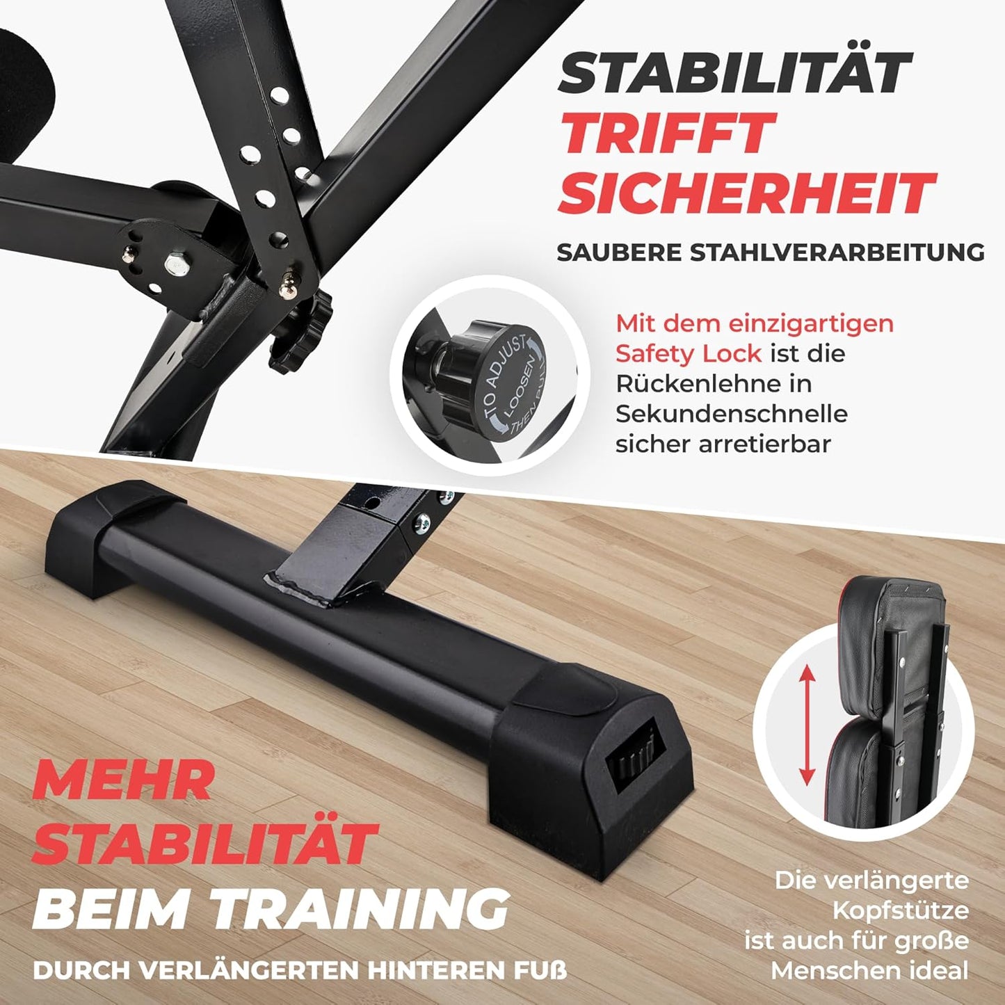 SPORTSCHMIEDE: Verstellbare, klappbare Schrägbank fürs Heimtraining ✨