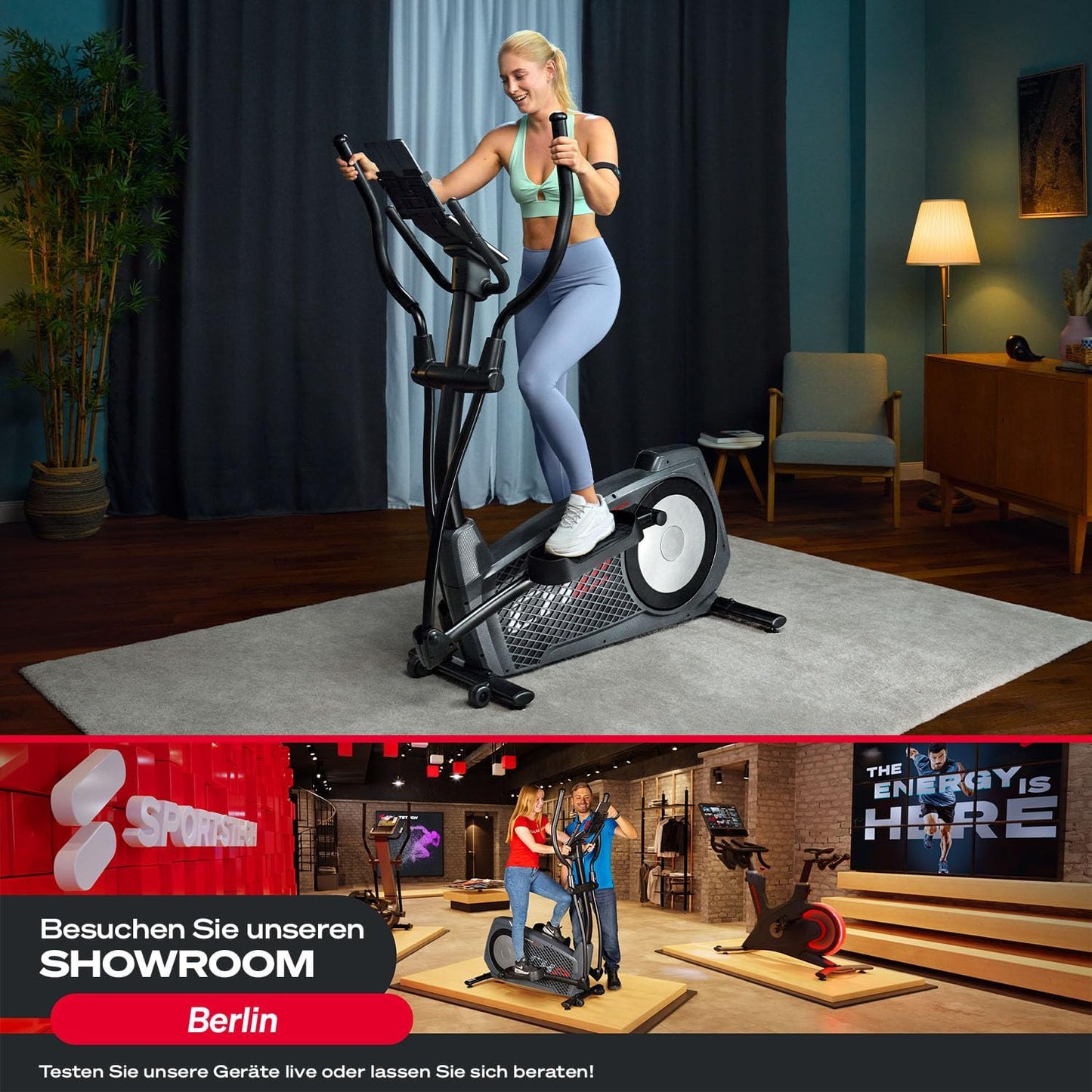 Sportstech CX2: Crosstrainer mit App, 27 kg Schwungmasse & Generator ✨