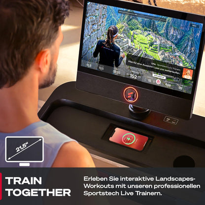Sportstech sTread Pro: Klappbares Laufband, 20 km/h, 15% Steigung, mit App ✨